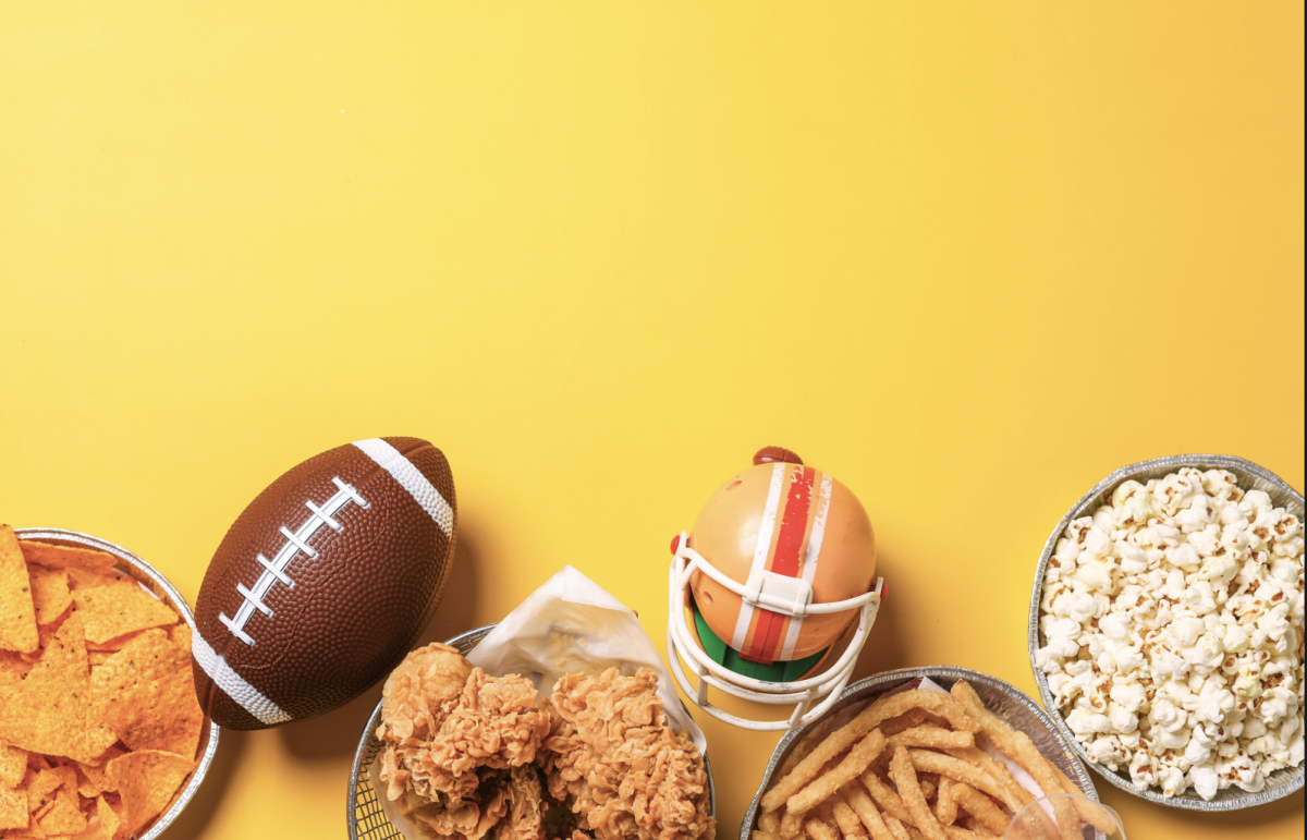 Food.  Sports. Games.  The best way to own your Super Bowl experience. Art by Bode LaBelle via Canva